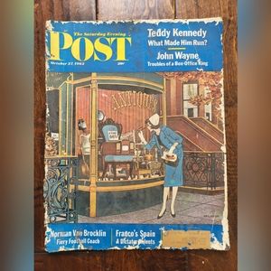 Saturday Evening Post Magazine October 27 1962 James Williamson VINTAGE Ads